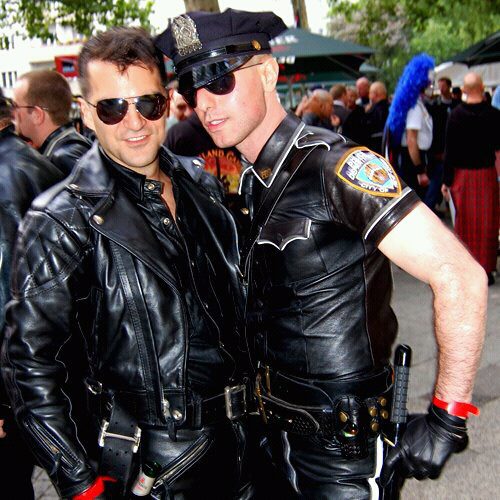 men in leather