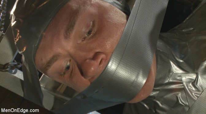Male BDSM Porn: Zane Anders gets bound in duct tape