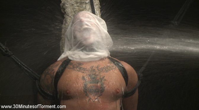 Max Cameron gets tied up and water tortured