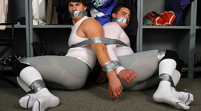 Bound and gagged with duct tape