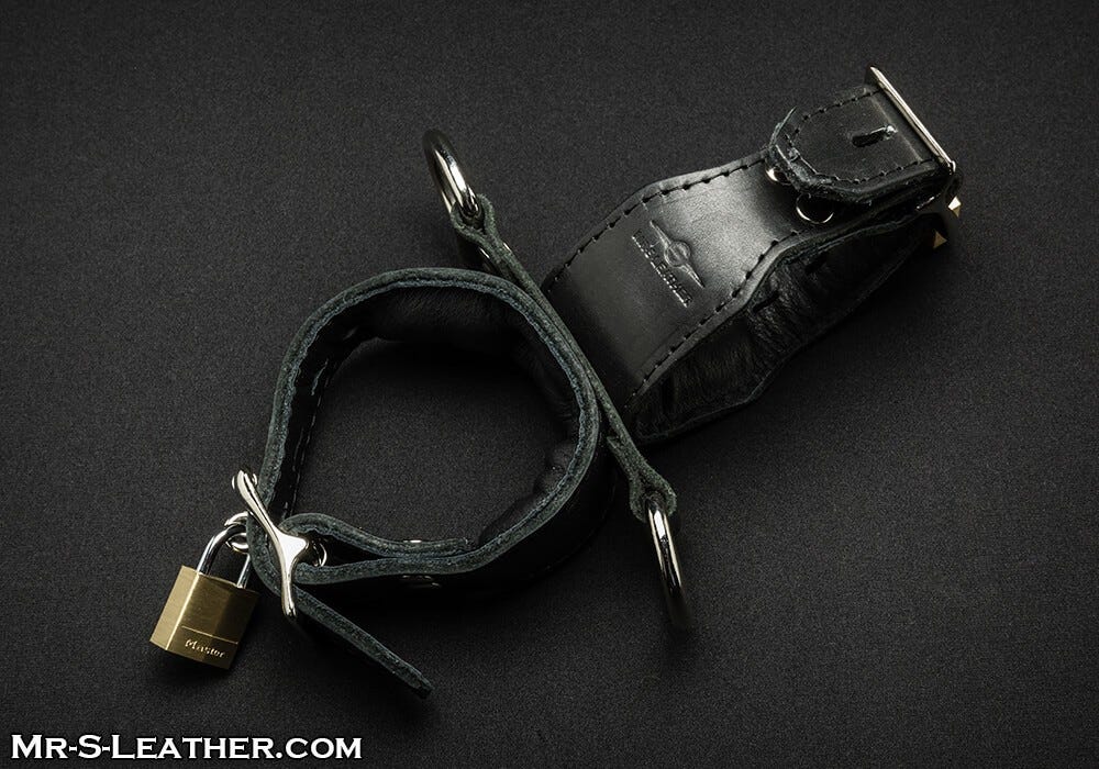 leather handcuffs that lock