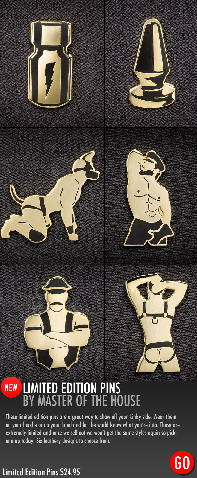 Master of the House kink pins