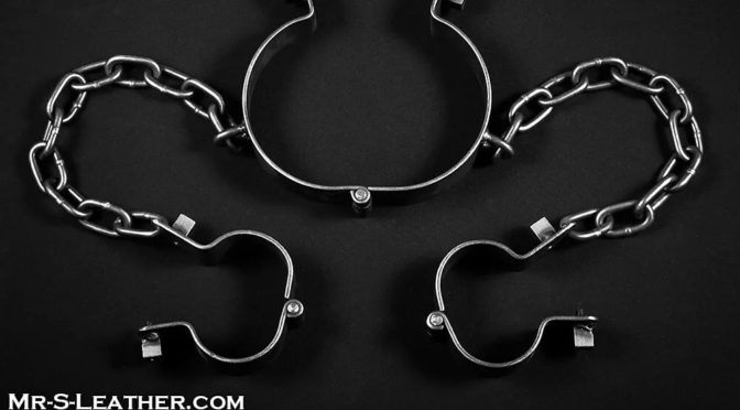 male bondage in locking metal