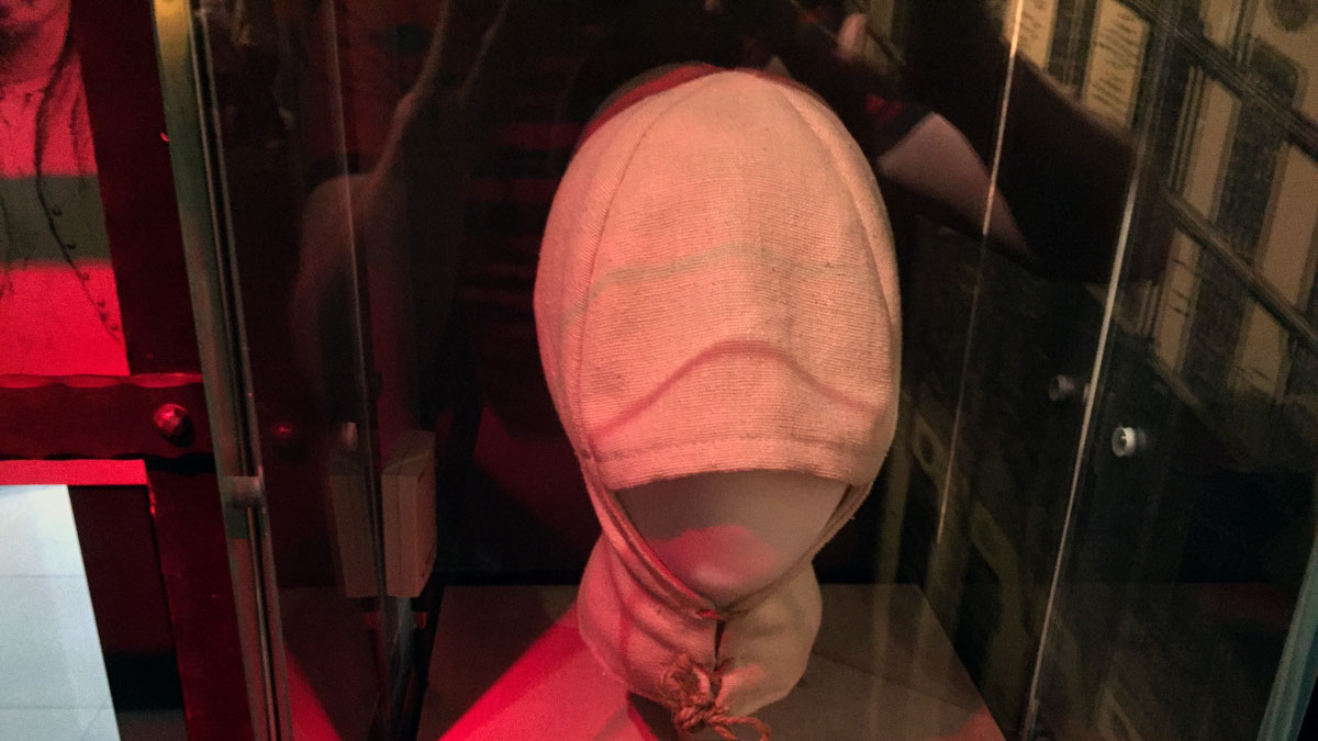 Hood used on Lincoln conspirators