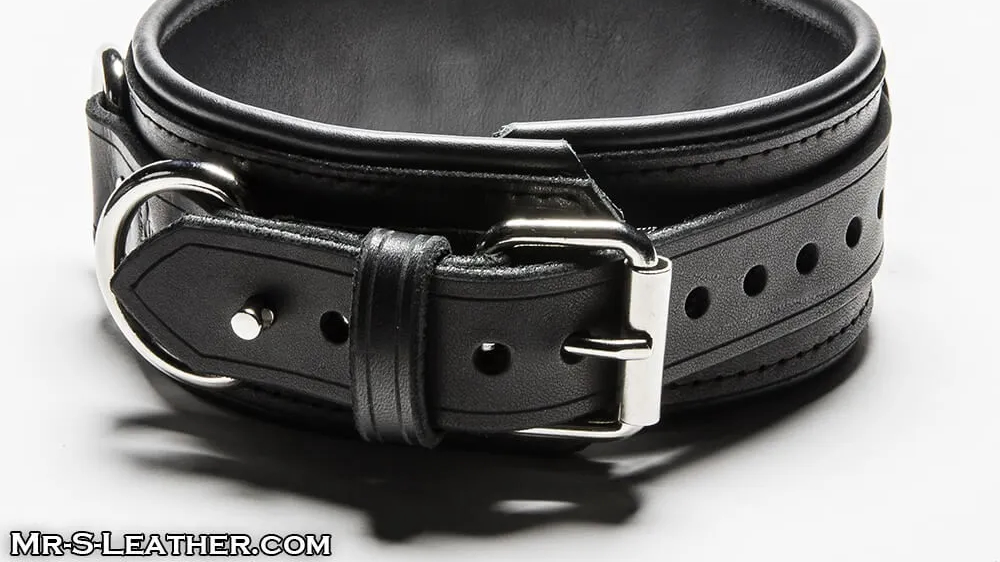 locking leather oollar