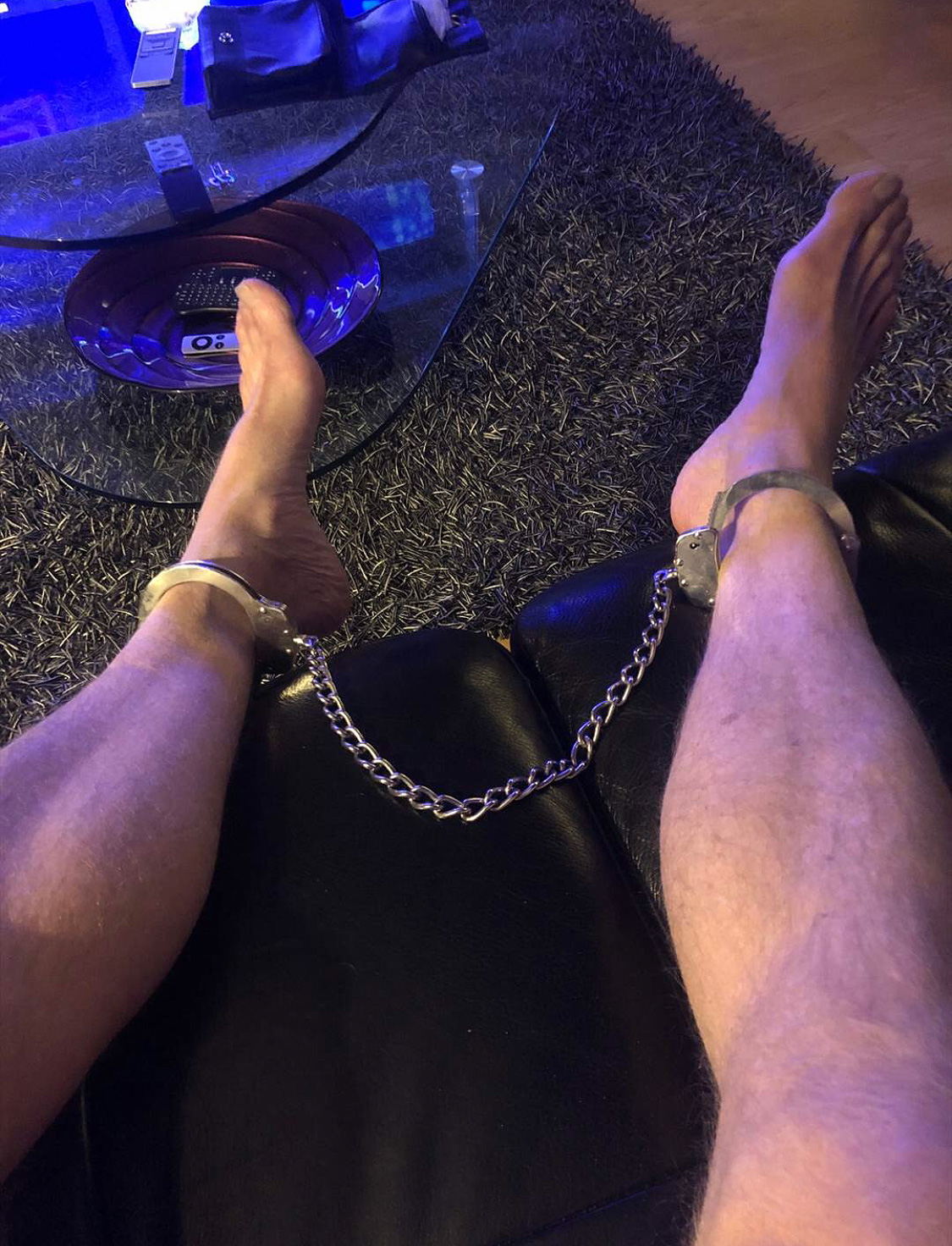 amateur bondage fun with ankle restraints