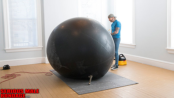 Bound in a big rubber ball