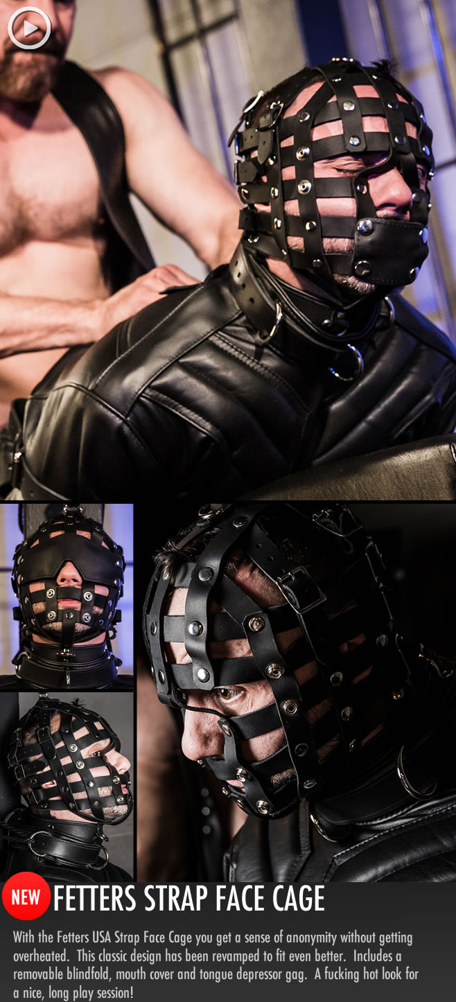 male bondage leather gear
