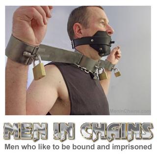 Men in chains male bondage