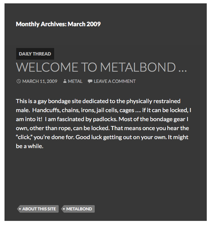 metalbond gay bondage