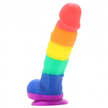 pride dildo rainbow colored penis