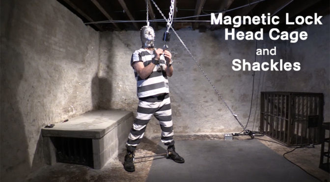 Magnetic lock head cage and shackles