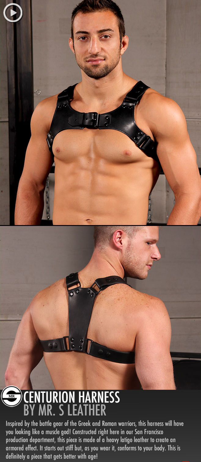 leather harness for muscular men