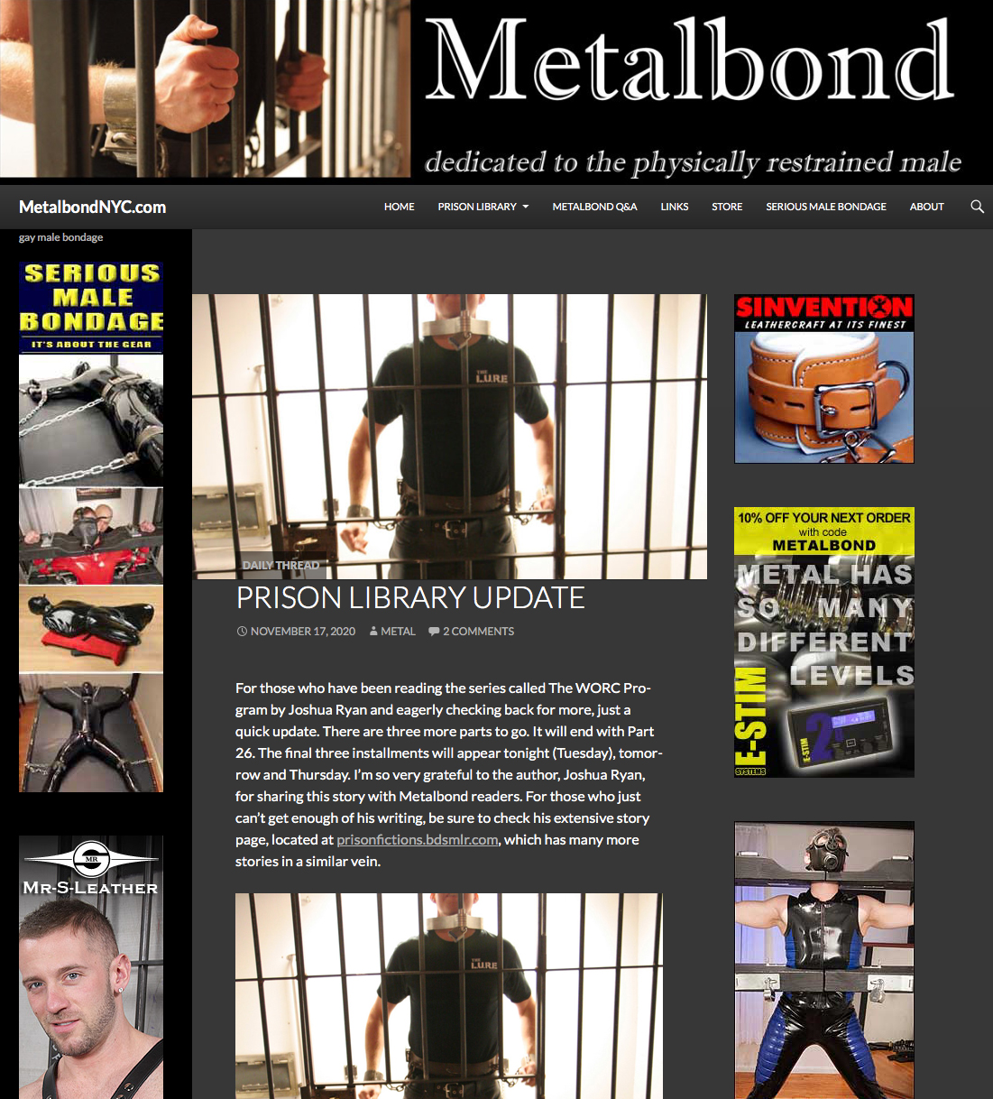 Metalbond gay bondage website