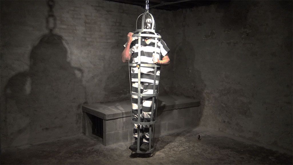 male bondage in a body cage