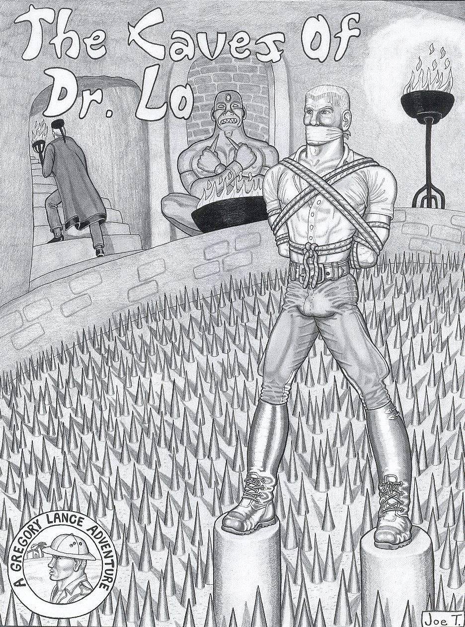 Dr. Lo as drawn by the male bondage artist Joe T.