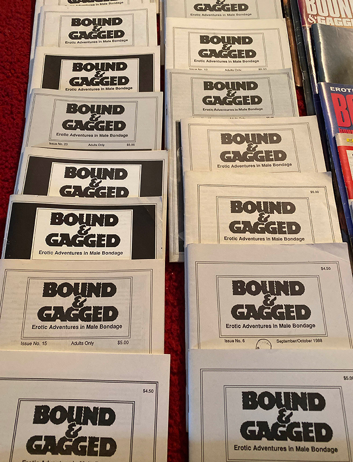 Bound & Gagged male BDSM print magazines