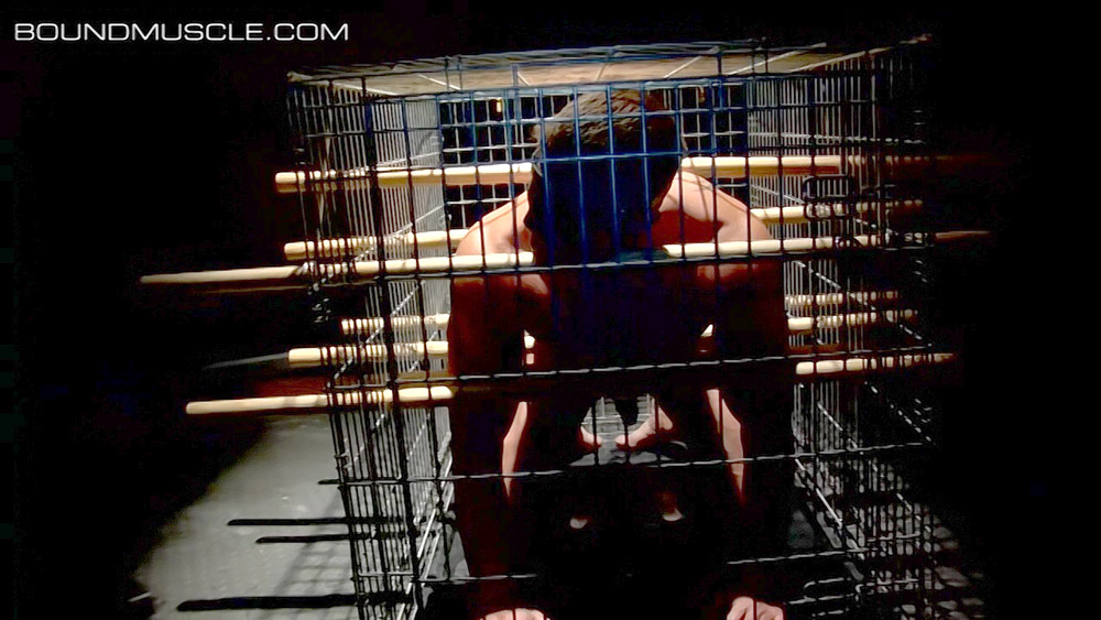 Tyler Saint is trapped in a cage