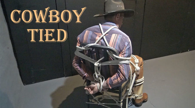 Cowboy Tied men in chains