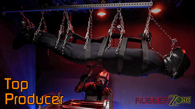 Gimp cum-extraction video available at RubberZone