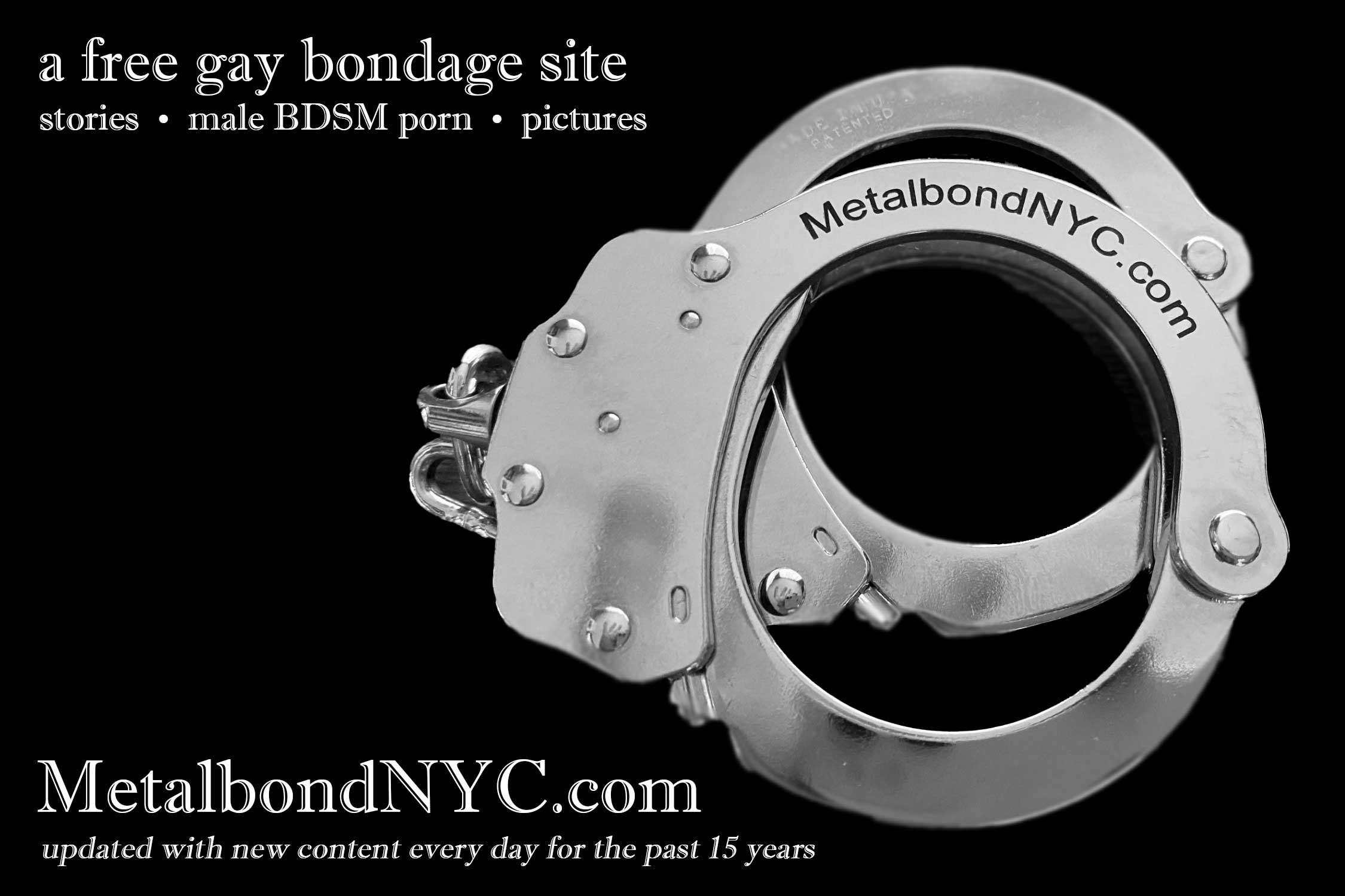 MetalbondNYC dot com 15 years of male bondage