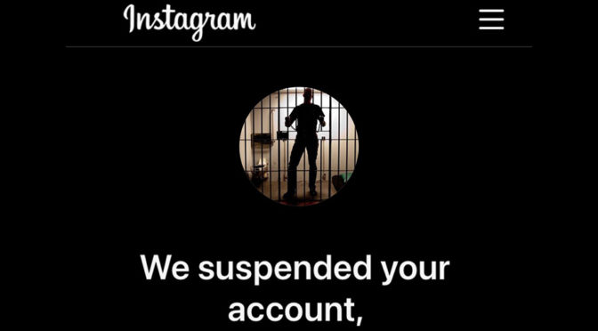 My Instagram account got shut down