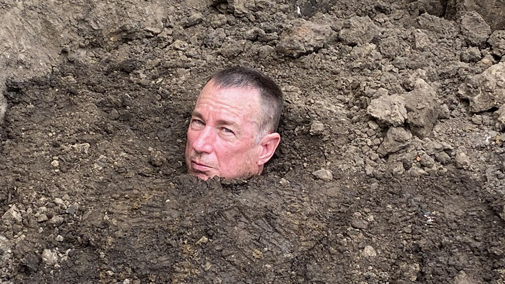 buried in the dirt