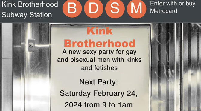 Bondage and kink-themed play parties for men
