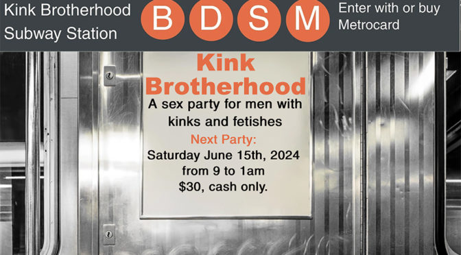 Kink Brotherhood: A sex party for men with kinks and fetishes
