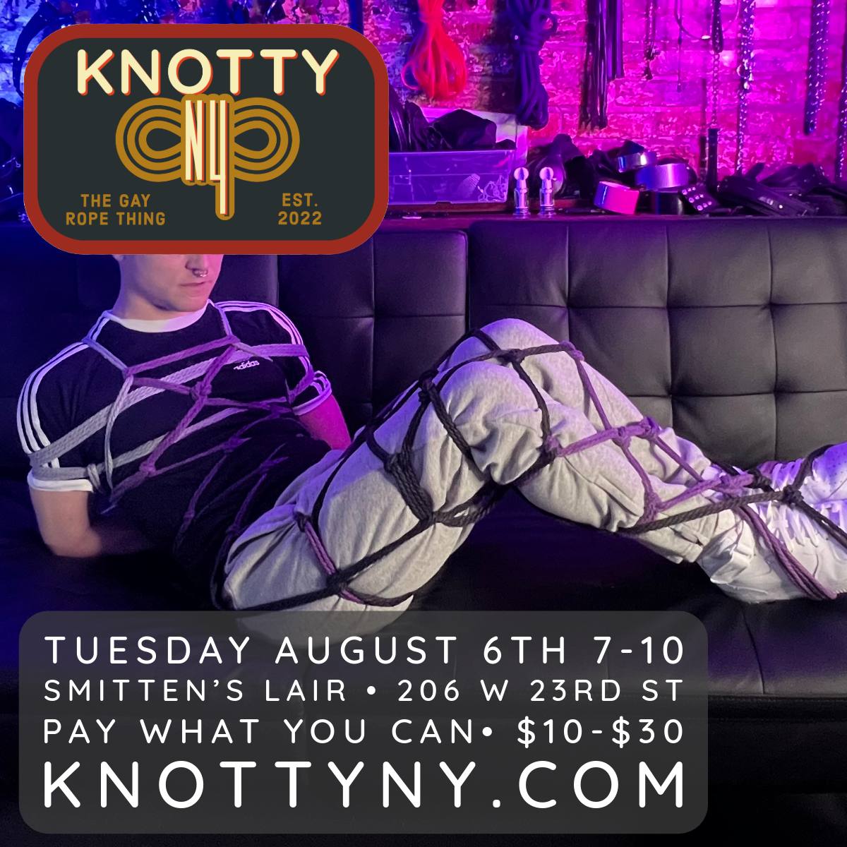 male bondage play party New York City