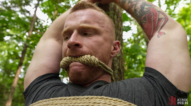 Brody Fox is tied up in the woods