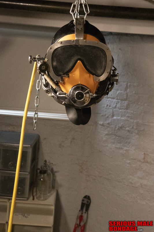 AZ is Locked in a Kirby Morgan Commercial Diving Helmet