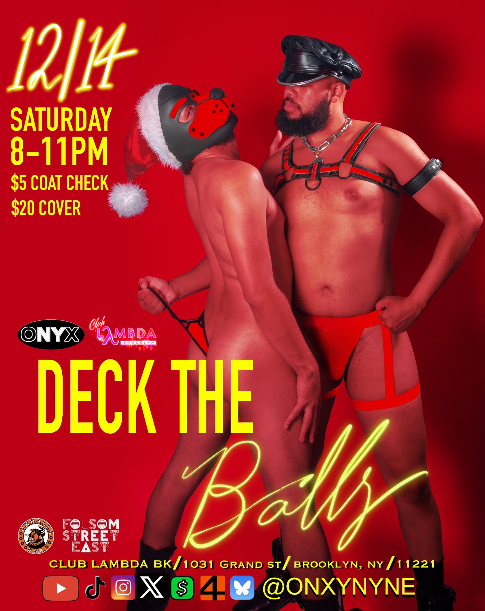 The men of ONYX celebrate the season with a ‘Deck the Balls’ party