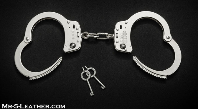 Handcuffs to go with your jock and cock cage