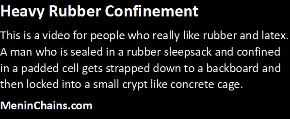 Extreme mail bondage fantasy with secure confinement