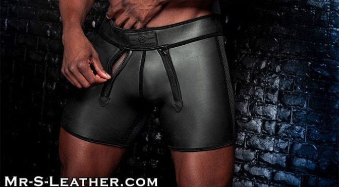 When you are wearing this Triple Zip Boxer, your throbbing cock and hungry hole are accessible with just the quick flick of a zip