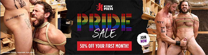 KinkMen discount code pride 2025 bound gods