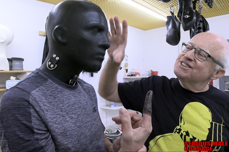 Making rubber hoods, ball mitts, and bondage cuffs