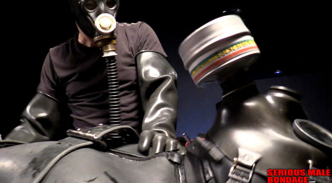 Zentai BDSM in a 4MM Rubber Sleepsack