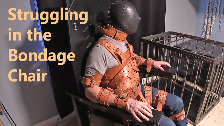 Struggling in the Bondage Chair