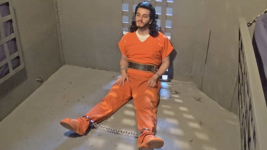 prisoner forced to eat in jail male BDSM