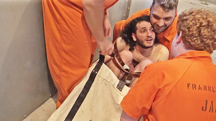 male bondage turning the tables on a jail guard