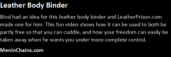 cuddling with a male companion in a leather sleepsack