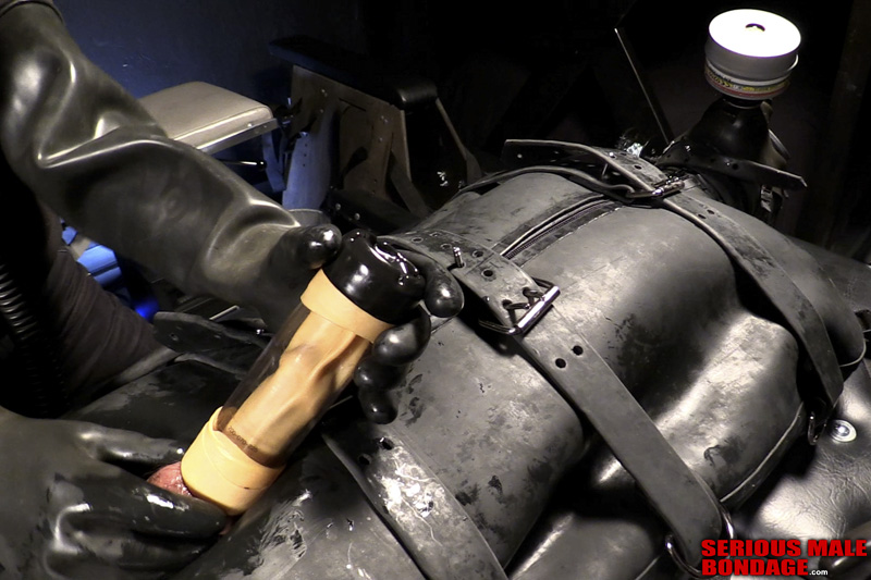 Check out what happens to Zentai BDSM Serious Male Bondage