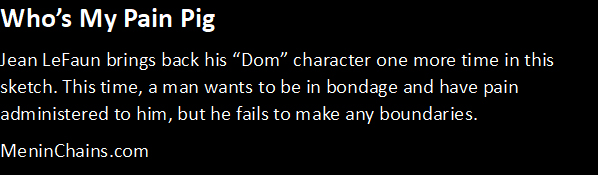 See the VIDEO at Men In Chains