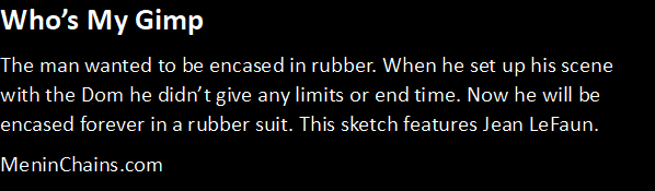 male bondage gimp training