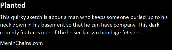 Buried up to his neck