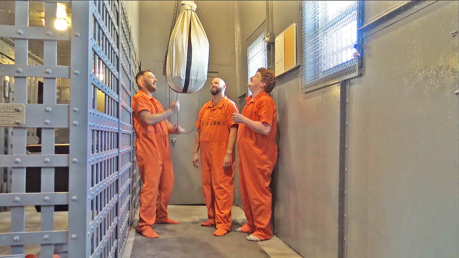 male bondage turning the tables on a jail guard