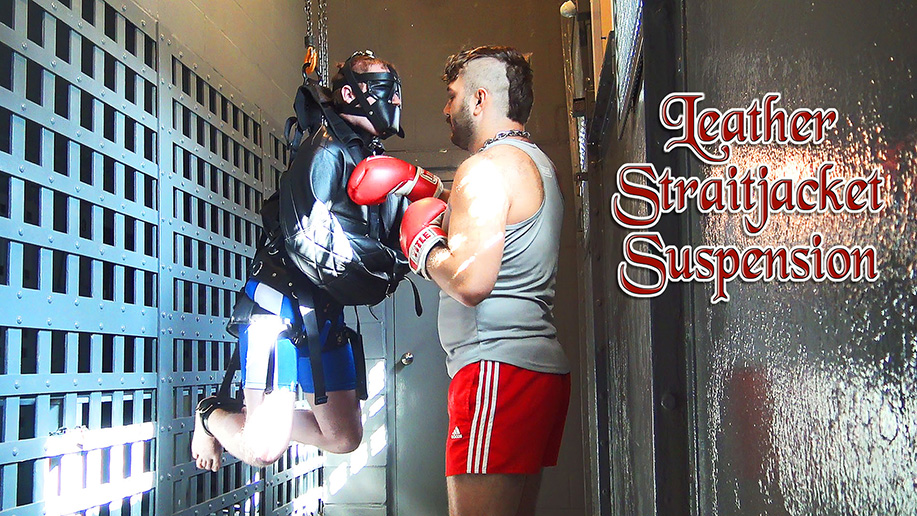 male BDSM human punching bag