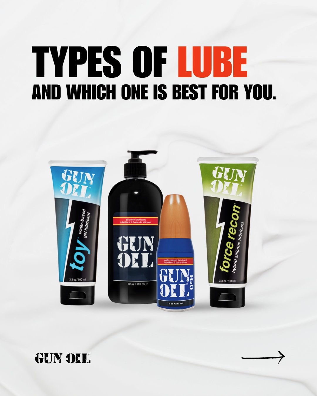 Gun Oil offers four different kinds of lubricants to match your mood, your gear, and your play style